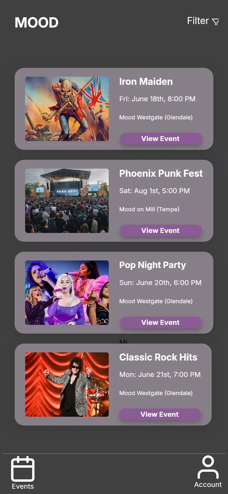 Mood — supporting screen